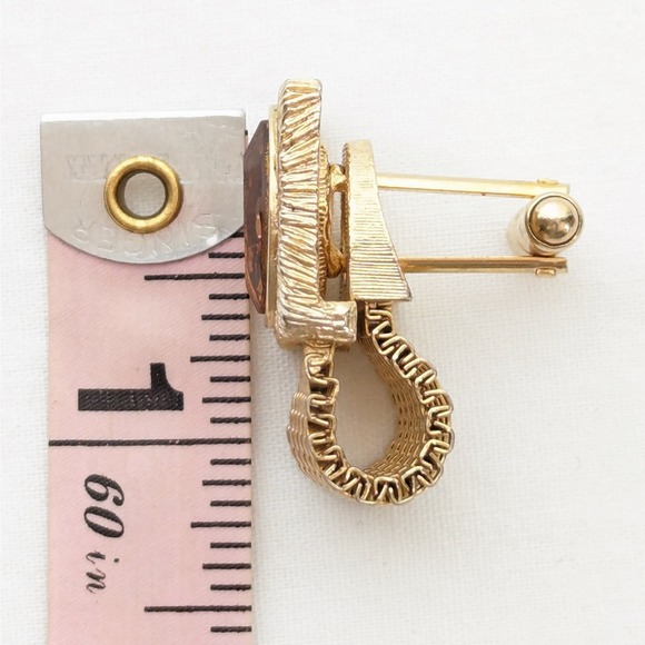 Vintage Mesh Cufflinks Mid Century Men's Formal Wear Accessories - Picture 4 of 4